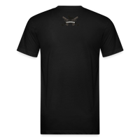 Character #100 Fitted Cotton/Poly T-Shirt by Next Level - black