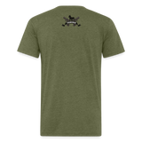 Character #100 Fitted Cotton/Poly T-Shirt by Next Level - heather military green