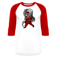 Character #106  Baseball T-Shirt - white/red