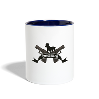 Character #111 Contrast Coffee Mug - white/cobalt blue