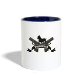 Character #111 Contrast Coffee Mug - white/cobalt blue