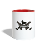 Character #111 Contrast Coffee Mug - white/red