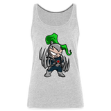 Character #114  Women’s Premium Tank Top - heather gray