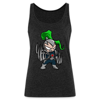 Character #114  Women’s Premium Tank Top - charcoal grey