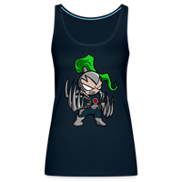 Character #114  Women’s Premium Tank Top - deep navy