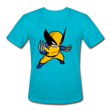 Character #1 Men’s Moisture Wicking Performance T-Shirt - turquoise