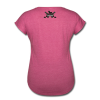 Character #2 Women's Tri-Blend V-Neck T-Shirt - heather raspberry