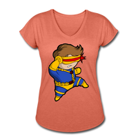 Character #2 Women's Tri-Blend V-Neck T-Shirt - heather bronze