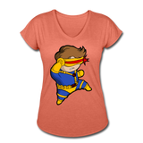 Character #2 Women's Tri-Blend V-Neck T-Shirt - heather bronze