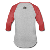 Character #4 Baseball T-Shirt - heather gray/red