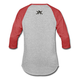 Character #4 Baseball T-Shirt - heather gray/red