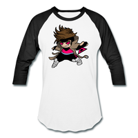 Character #4 Baseball T-Shirt - white/black