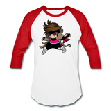 Character #4 Baseball T-Shirt - white/red