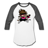 Character #4 Baseball T-Shirt - white/charcoal