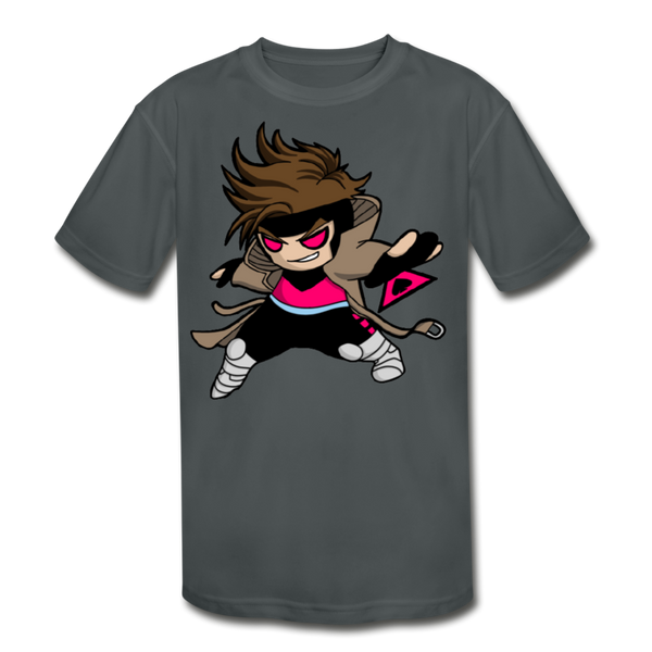 Character #4 Kids' Moisture Wicking Performance T-Shirt - charcoal