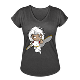 Character #5 Women's Tri-Blend V-Neck T-Shirt - deep heather