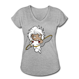 Character #5 Women's Tri-Blend V-Neck T-Shirt - heather gray