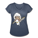 Character #5 Women's Tri-Blend V-Neck T-Shirt - navy heather