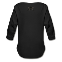 Character #5 Organic Long Sleeve Baby Bodysuit - black