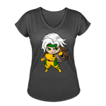 Character #6 Women's Tri-Blend V-Neck T-Shirt - deep heather