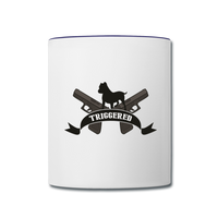 Character #7 Contrast Coffee Mug - white/cobalt blue