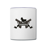 Character #7 Contrast Coffee Mug - white/cobalt blue