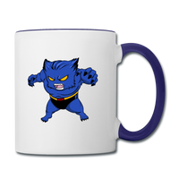 Character #7 Contrast Coffee Mug - white/cobalt blue