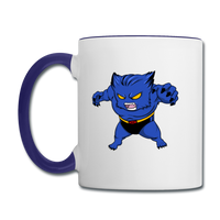 Character #7 Contrast Coffee Mug - white/cobalt blue