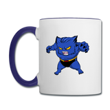 Character #7 Contrast Coffee Mug - white/cobalt blue