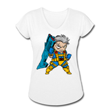 Character #12 Women's Tri-Blend V-Neck T-Shirt - white