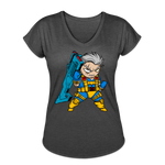 Character #12 Women's Tri-Blend V-Neck T-Shirt - deep heather