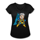 Character #12 Women's Tri-Blend V-Neck T-Shirt - black