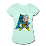 Character #12 Women's Tri-Blend V-Neck T-Shirt - mint