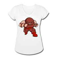 Character #13 Women's Tri-Blend V-Neck T-Shirt - white