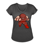 Character #13 Women's Tri-Blend V-Neck T-Shirt - deep heather