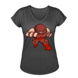 Character #13 Women's Tri-Blend V-Neck T-Shirt - deep heather