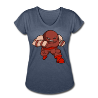 Character #13 Women's Tri-Blend V-Neck T-Shirt - navy heather