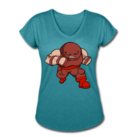 Character #13 Women's Tri-Blend V-Neck T-Shirt - heather turquoise