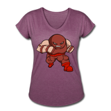 Character #13 Women's Tri-Blend V-Neck T-Shirt - heather plum