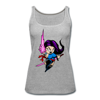 Character #14 Women’s Premium Tank Top - heather gray