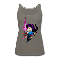 Character #14 Women’s Premium Tank Top - asphalt gray