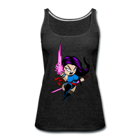 Character #14 Women’s Premium Tank Top - charcoal gray