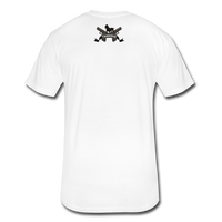 Character #15 Fitted Cotton/Poly T-Shirt by Next Level - white
