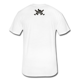 Character #15 Fitted Cotton/Poly T-Shirt by Next Level - white