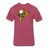 Character #15 Fitted Cotton/Poly T-Shirt by Next Level - heather burgundy