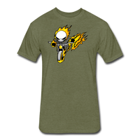 Character #15 Fitted Cotton/Poly T-Shirt by Next Level - heather military green