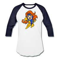 Character #16 Baseball T-Shirt - white/navy