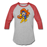 Character #16 Baseball T-Shirt - heather gray/red