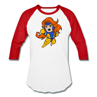 Character #16 Baseball T-Shirt - white/red