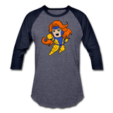 Character #16 Baseball T-Shirt - heather blue/navy